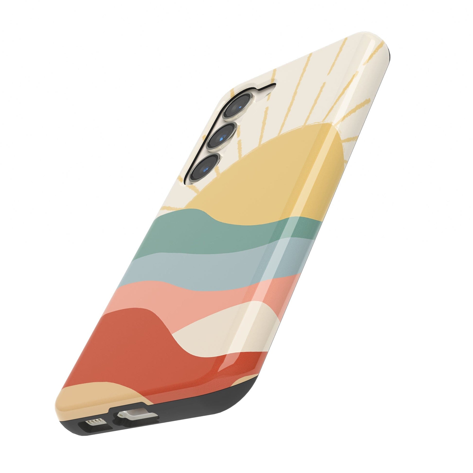 Here Comes the Sun | Colorblock Sunset Samsung Case