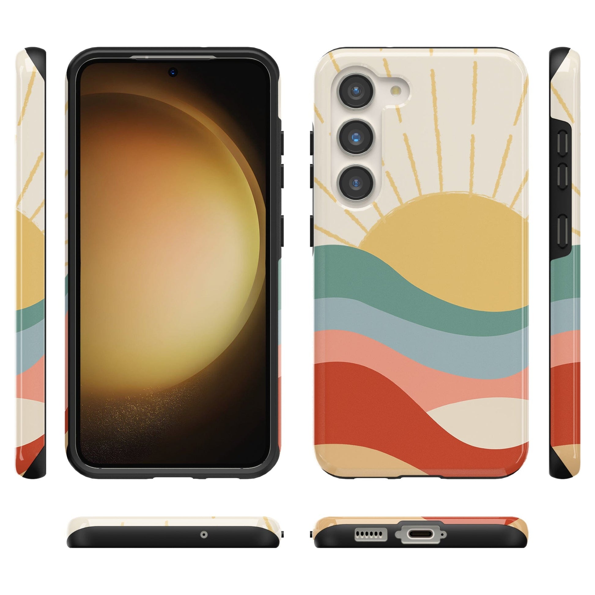 Here Comes the Sun | Colorblock Sunset Samsung Case