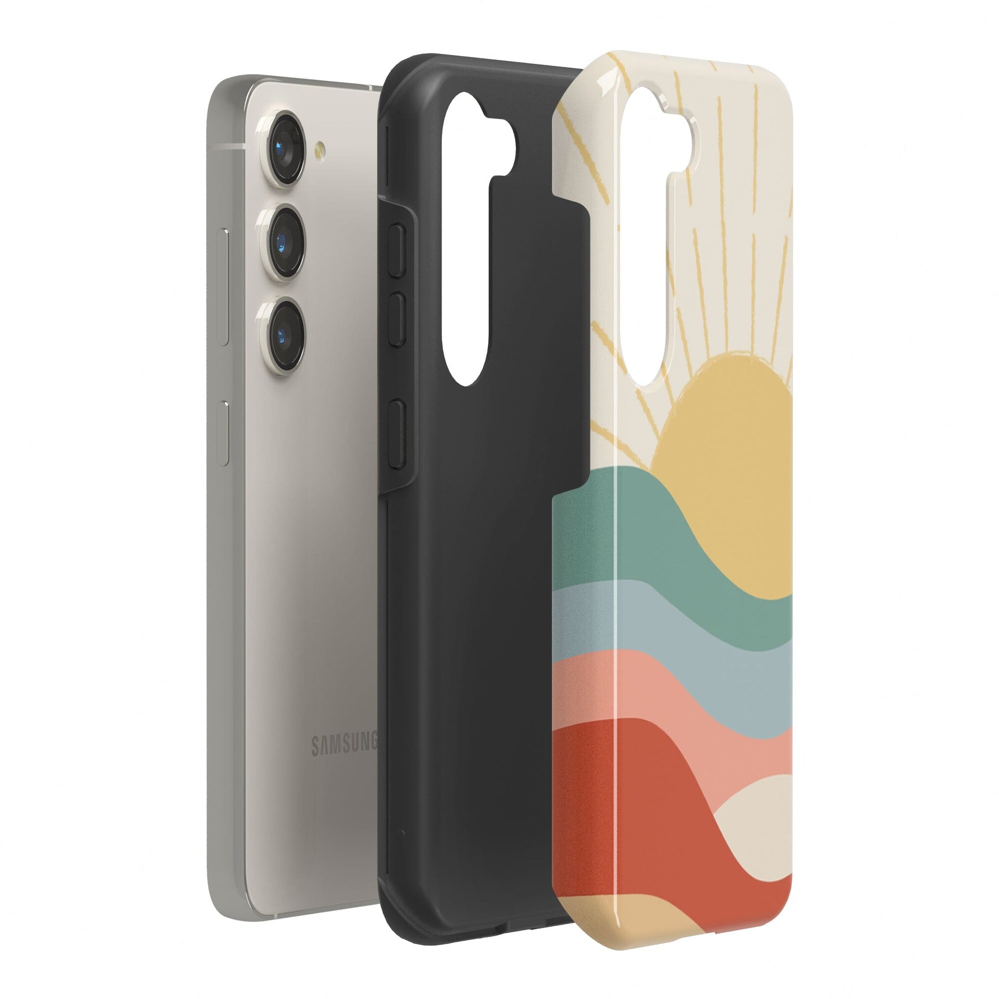 Here Comes the Sun | Colorblock Sunset Samsung Case