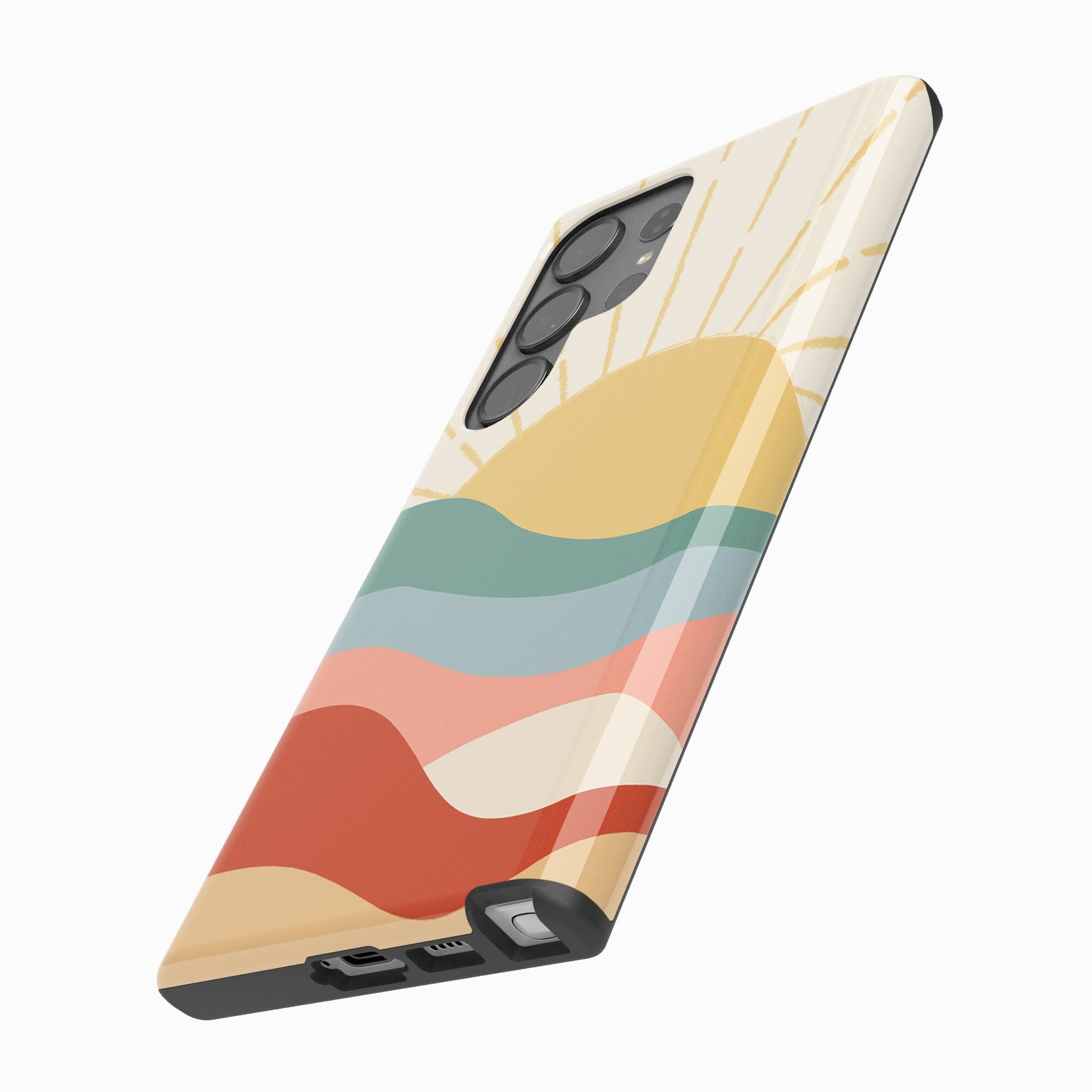 Here Comes the Sun | Colorblock Sunset Samsung Case