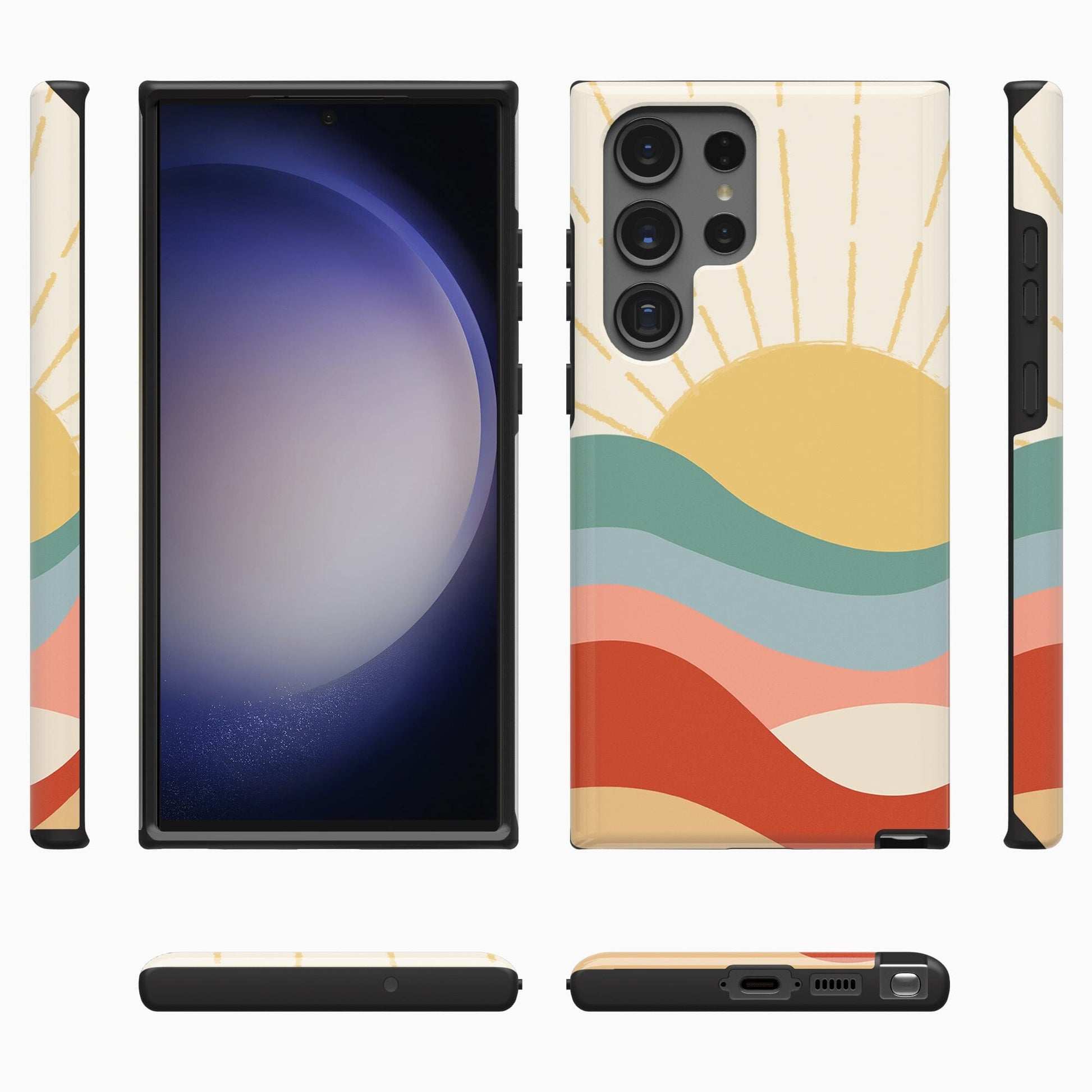 Here Comes the Sun | Colorblock Sunset Samsung Case