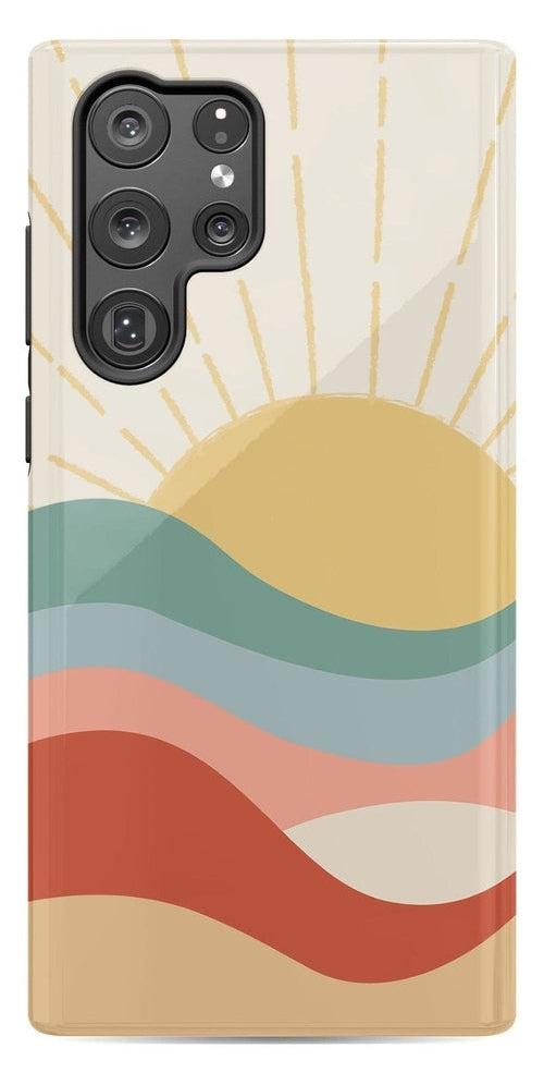Here Comes the Sun | Colorblock Sunset Samsung Case