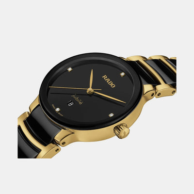 Centrix Women Quartz Black Dial Analog Ceramic Watch R30025712