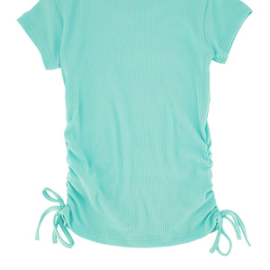 Girls Ribbed Follow Your Dreams 3D Rhinestone Graphic Tee