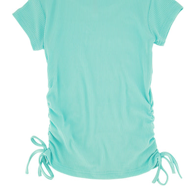 Girls Ribbed Follow Your Dreams 3D Rhinestone Graphic Tee