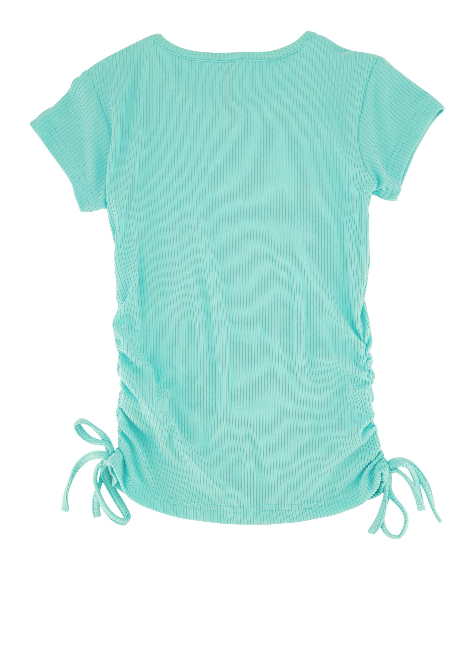 Girls Ribbed Follow Your Dreams 3D Rhinestone Graphic Tee