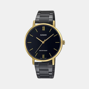 Enticer Women Quartz Black Dial Analog Stainless Steel Watch A1955