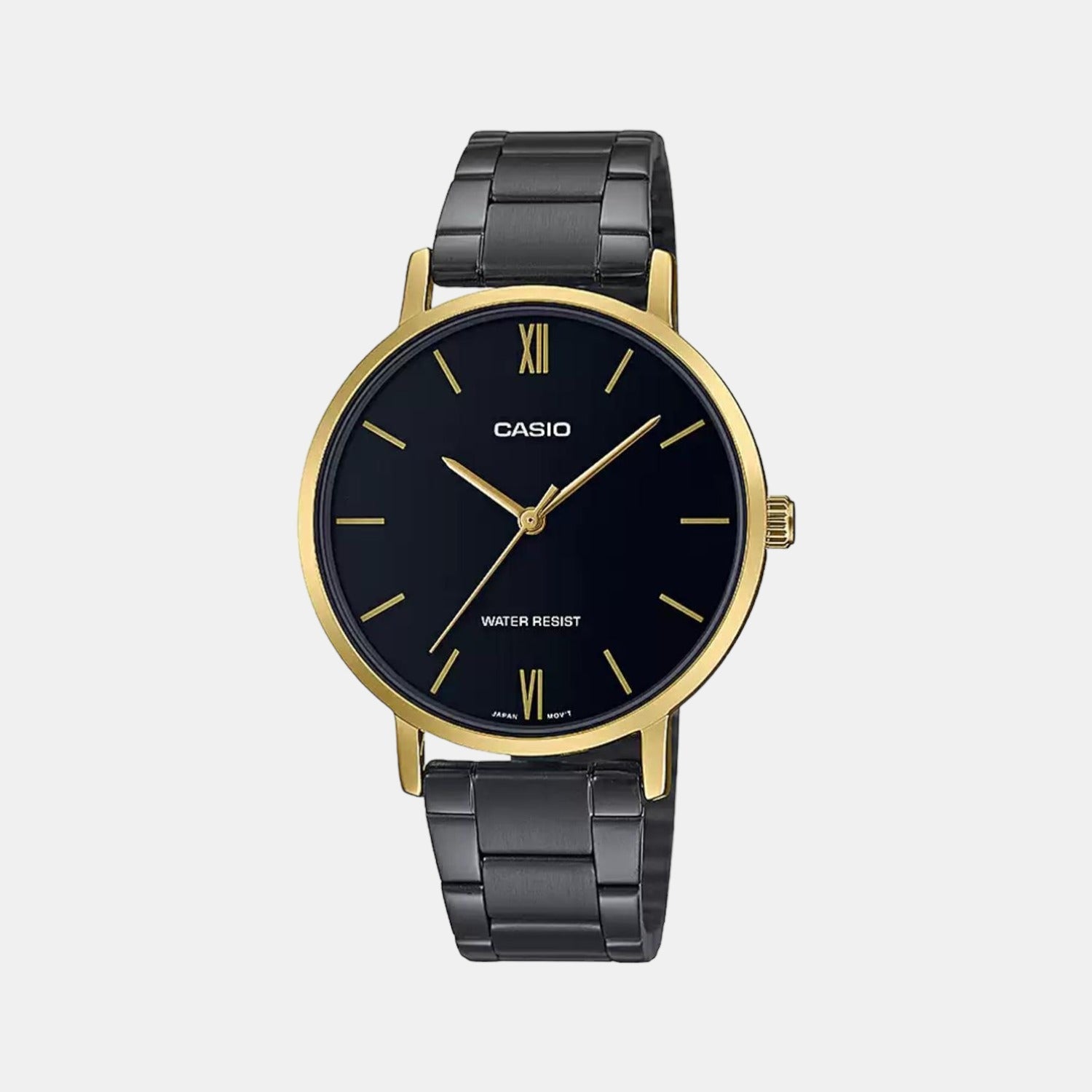 Enticer Women Quartz Black Dial Analog Stainless Steel Watch A1955