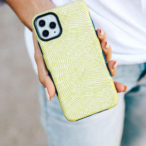 Swirl Away | Tea Green Geometric Samsung Case