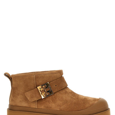 Tory Burch Mellow Shearling Platform Ankle Boots
