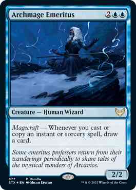 Archmage Emeritus [Bundle] [377] [Strixhaven: School of Mages] [Foil]