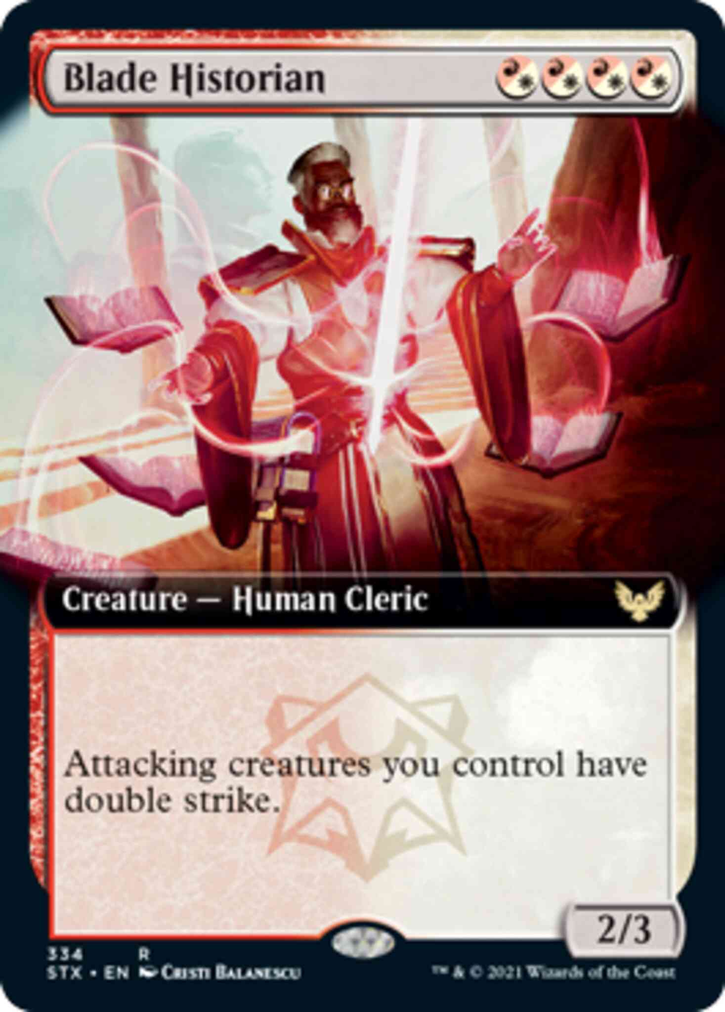 Blade Historian [334] [Extended Art] [Strixhaven: School of Mages] [Non-Foil]