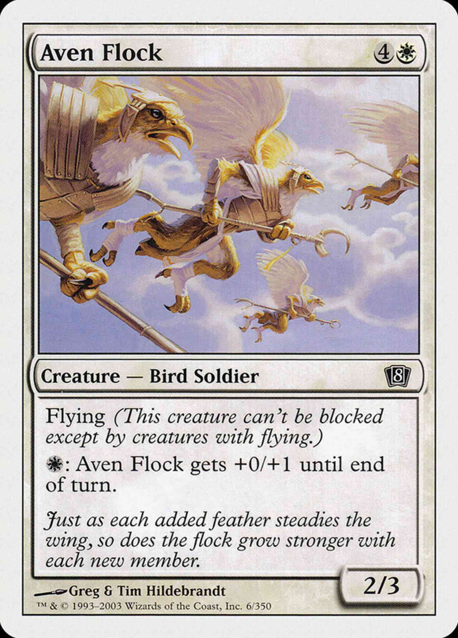 Aven Flock [6] [Eighth Edition] [Non-Foil]