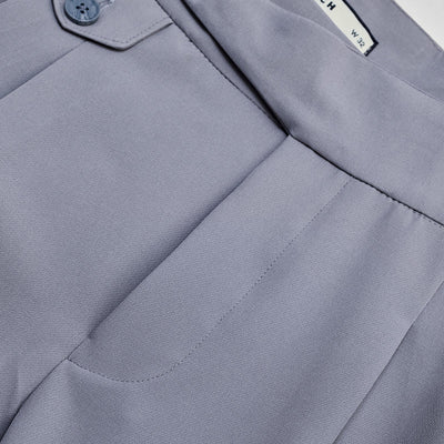 Light Grey Slim Fit Gurkha Trousers