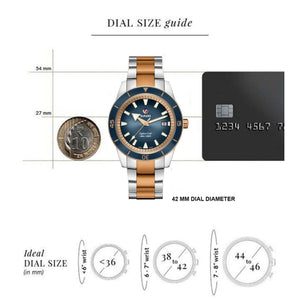 Captain Cook Men Automatic Blue Dial Analog Stainless Steel Watch R32137203