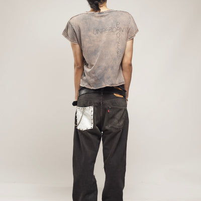 FERAL BRUTALITY T-SHIRT (FADED GREY)