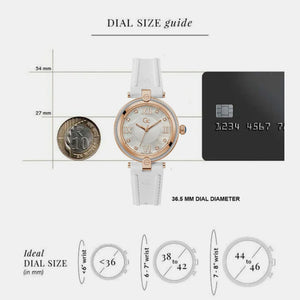 Fusion Cable Women Quartz White Dial Analog Silicone Watch Z15003L1MF