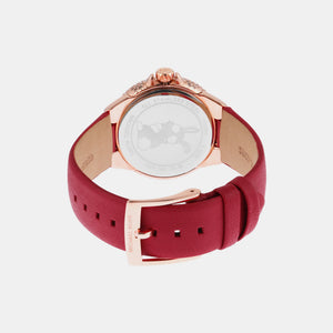 Camille Women Quartz Rose Gold Dial Analog Leather Watch MK4701