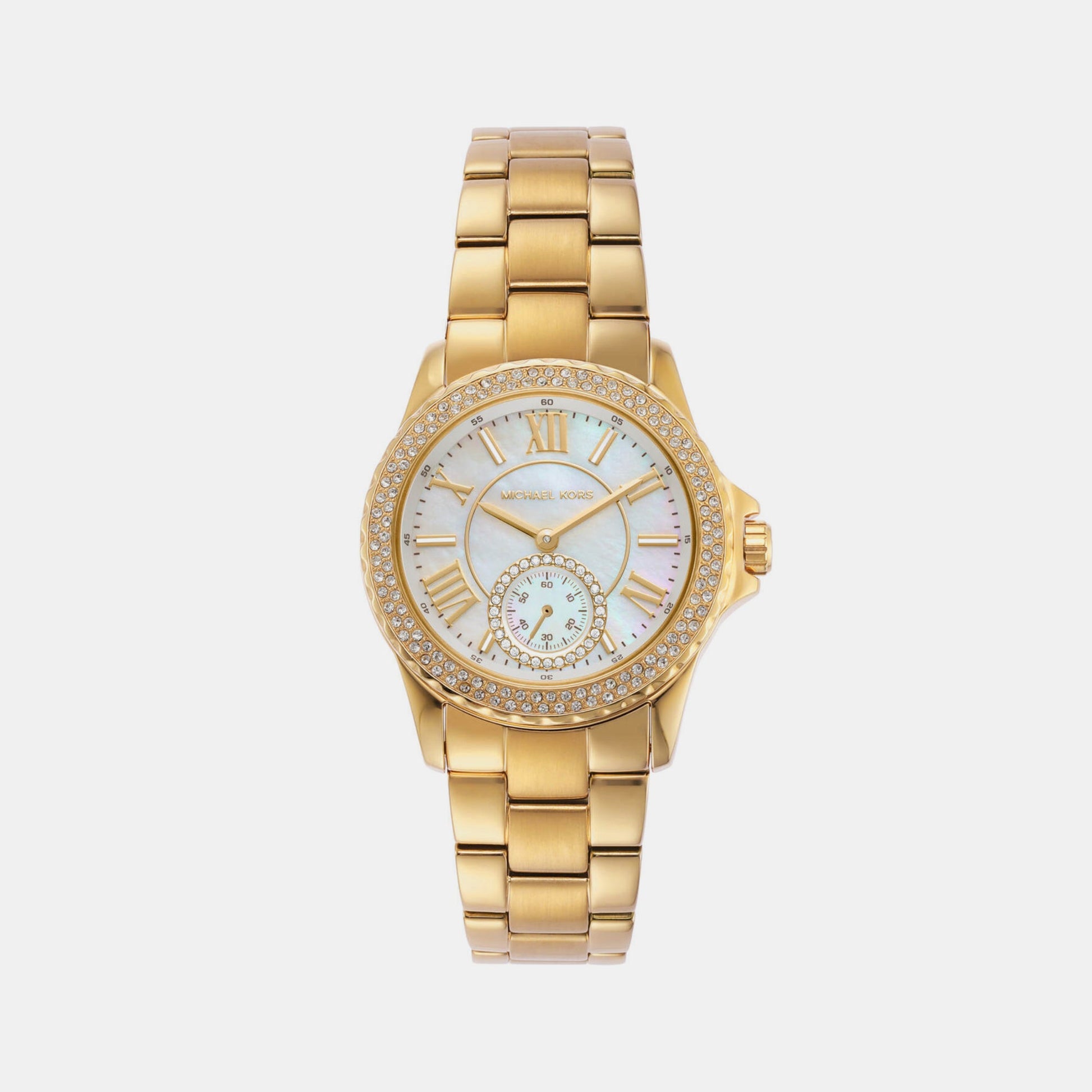 Everest Women Quartz White Dial Analog Stainless Steel Watch MK7363