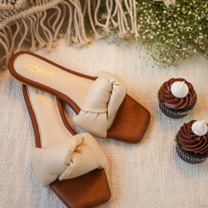 Camel Tale Knoted Flats