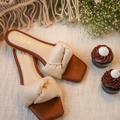 Camel Tale Knoted Flats
