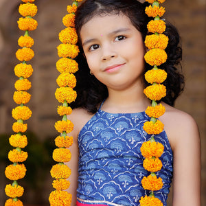 Moana Handblock Cotton Lehenga Set