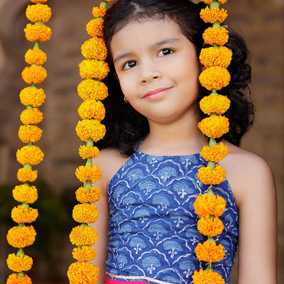 Moana Handblock Cotton Lehenga Set