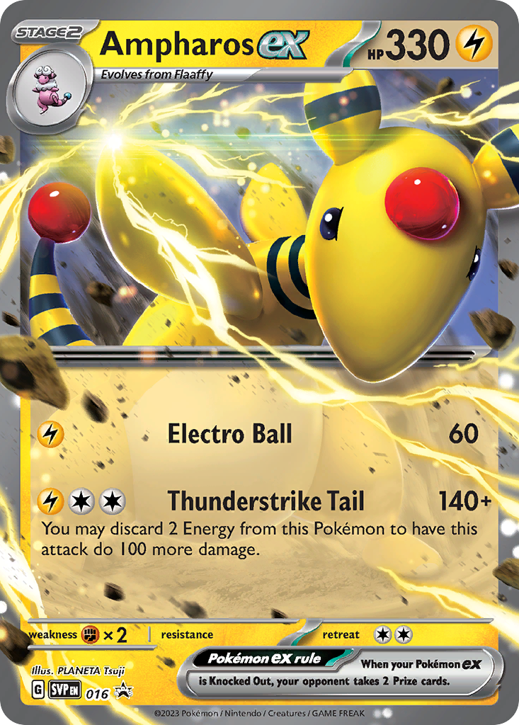 Ampharos ex - 016 - Promo