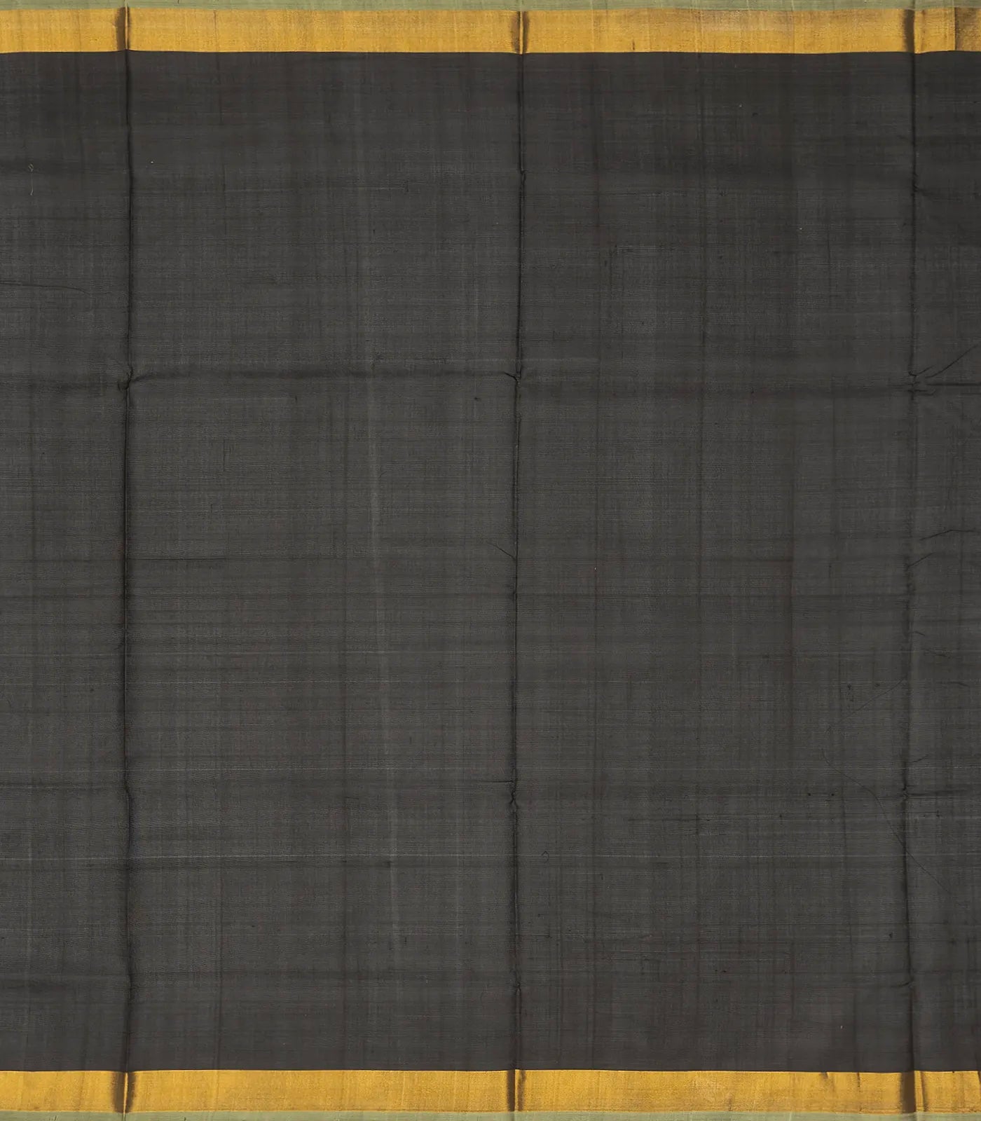 Black Handloom Uppada Silk Saree With Floral Buttas & Zari Border