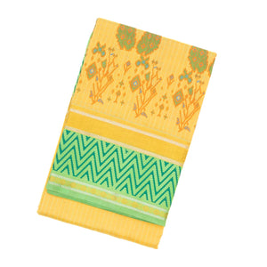 Sandal Handloom Chirala Silk Cotton Saree With Peacock Motifs