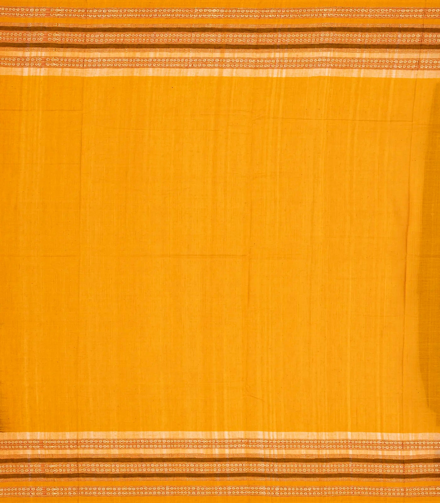 Dark Blue Handloom Orissa Cotton Saree With Mustard Tie & Dye Pallu