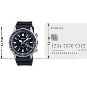 Enticer Men Quartz Black Dial Analog Resin Watch A2115