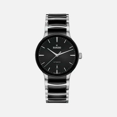 Centrix Unisex Automatic Black Dial Analog Stainless Steel Watch R30018152