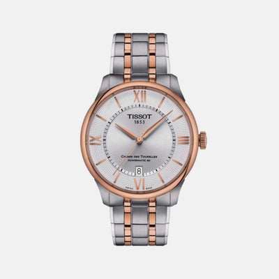 Chemin Des Tourelles Men Automatic Silver Dial Analog Stainless steel Watch T1398072203800