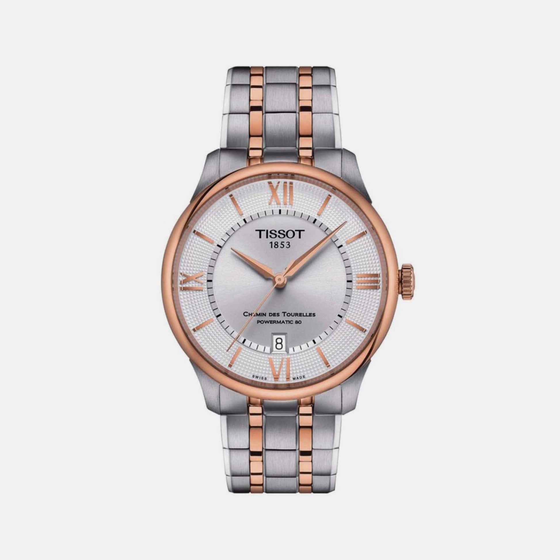 Chemin Des Tourelles Men Automatic Silver Dial Analog Stainless steel Watch T1398072203800