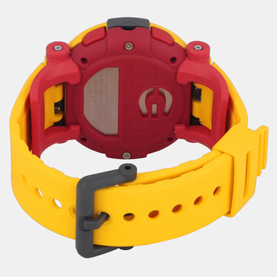 G-Shock Men Quartz Yellow Dial Digital Resin Watch G1344