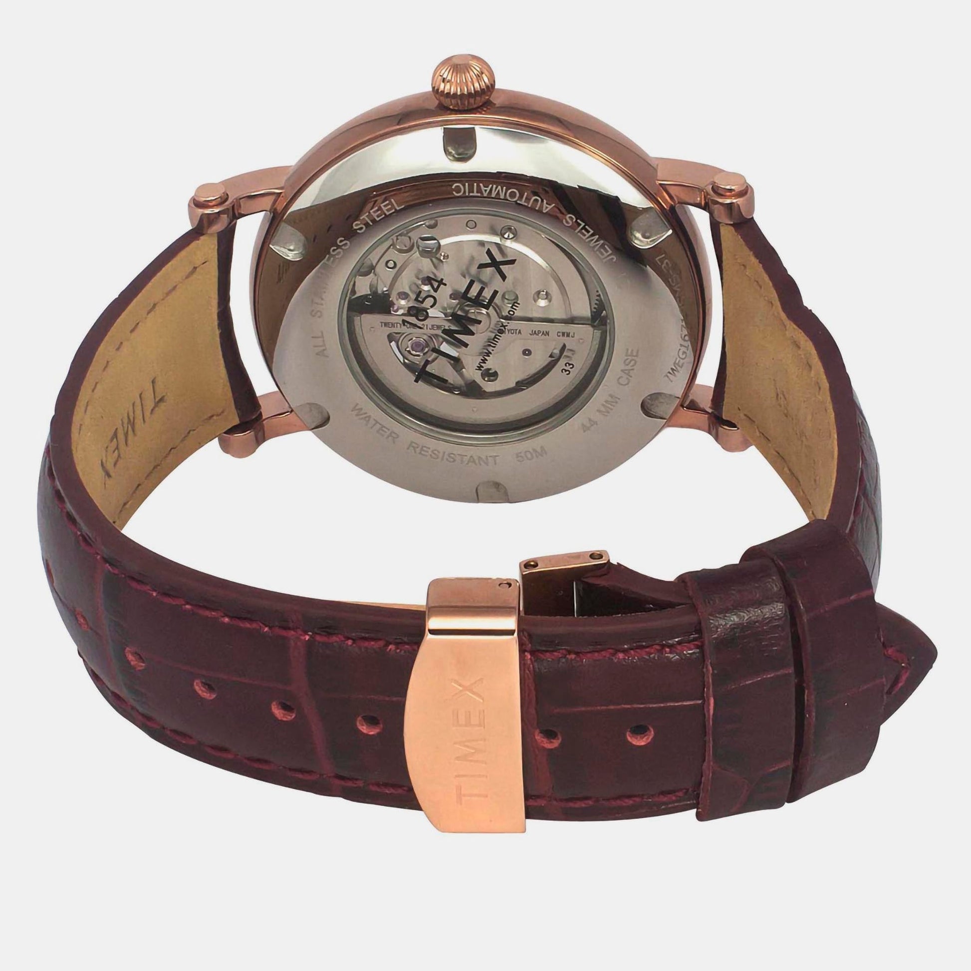 E Class Men Automatic Silver Dial Analog Leather Watch TWEG16719