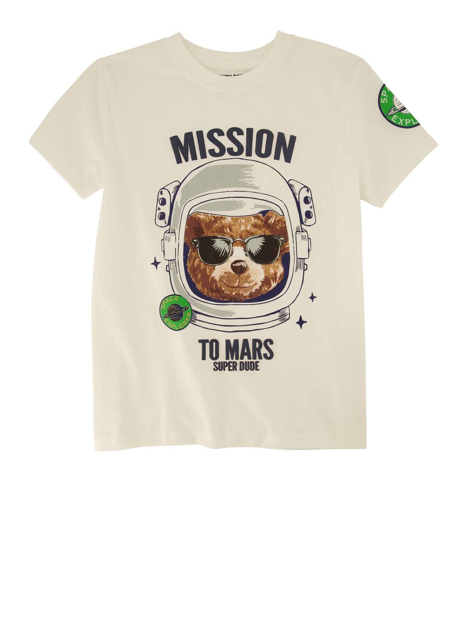 Boys Mission To Mars Bear Graphic Tee