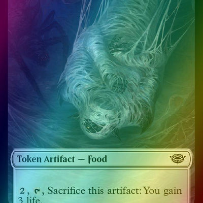 Ballistic Boulder Token (08) // Food Token (11) [The Lord of the Rings: Tales of Middle-earth: Tokens] [Foil]