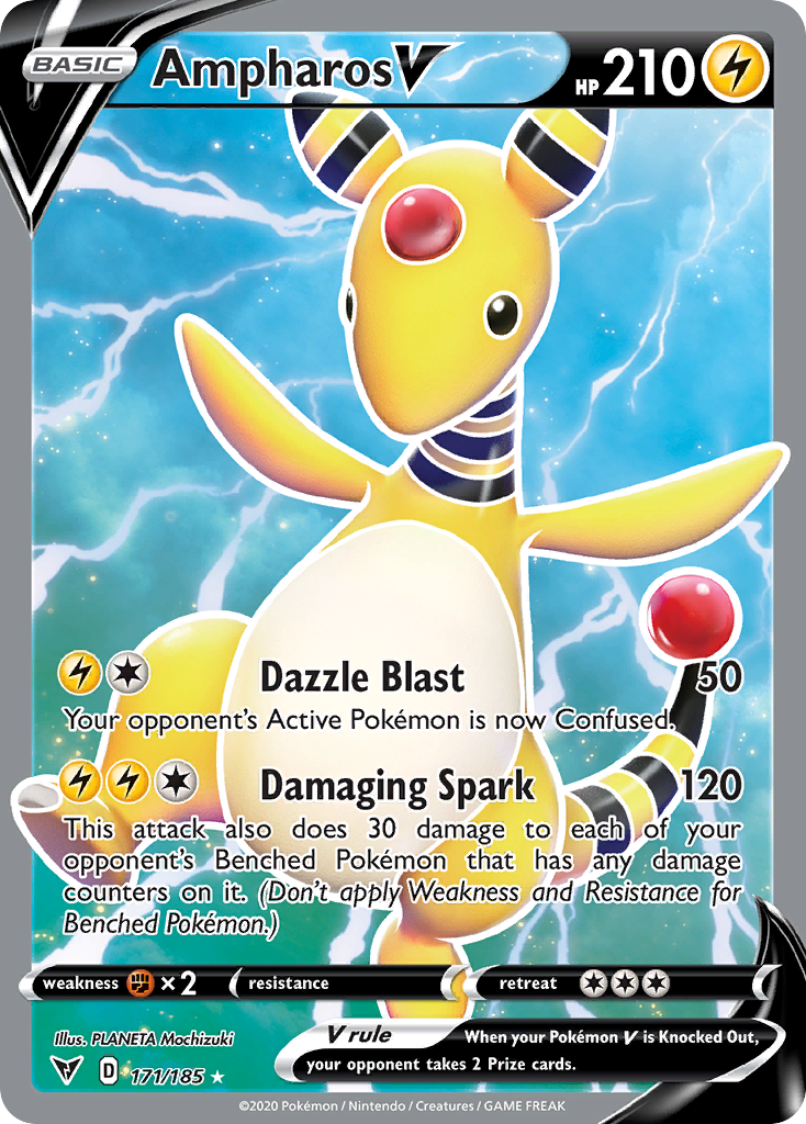 Ampharos V - 171/185 - Rare Ultra