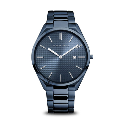 Bering Ultra Slim Blue Dial Men 40mm
