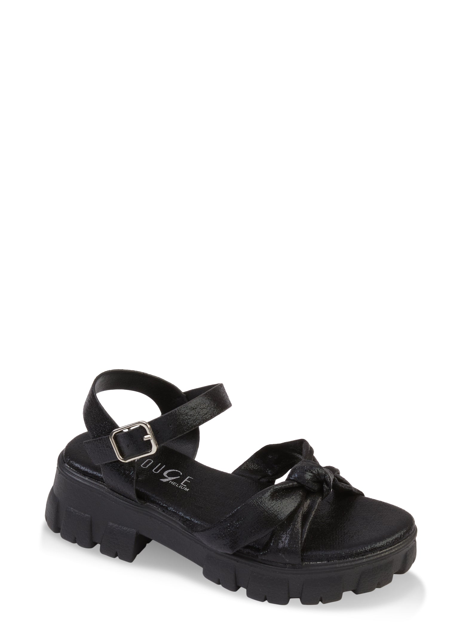 Girls Knot Band Buckle Strap Platform Sandals