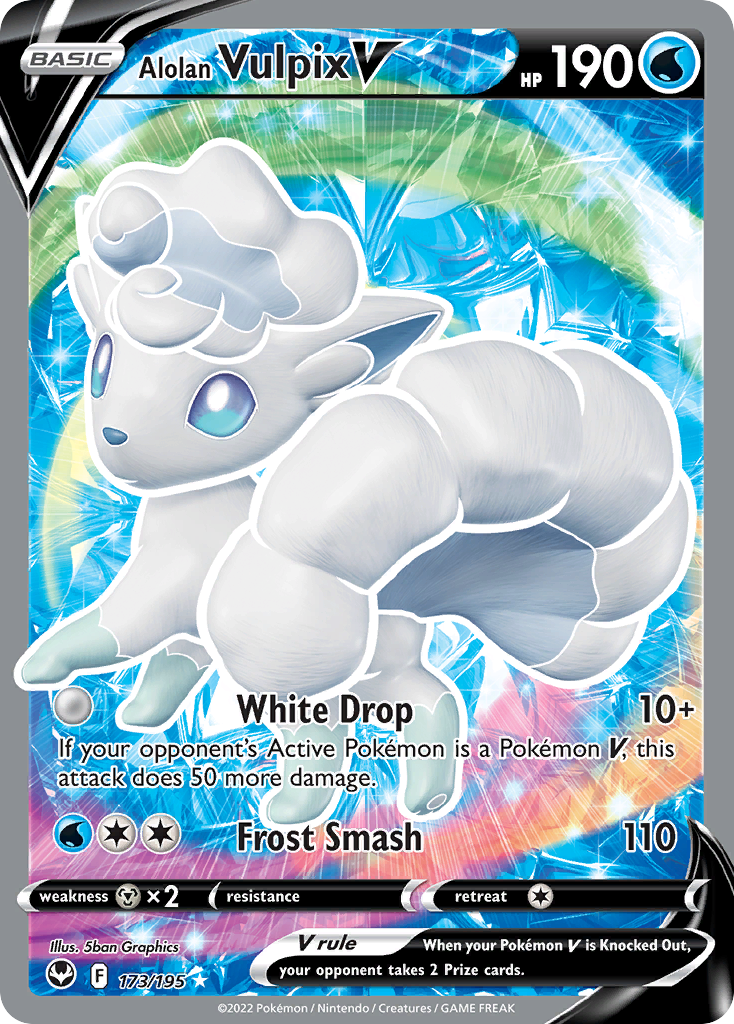 Alolan Vulpix V - 173/195 - Rare Ultra