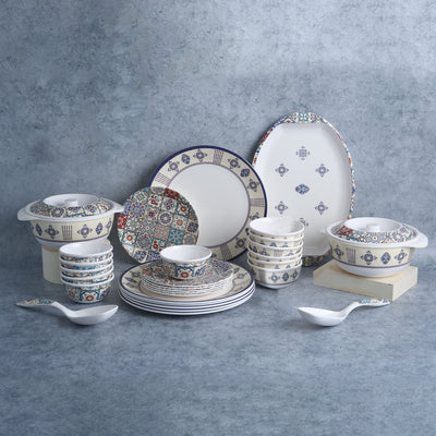 Venice Dinner Set - Blue (31 pcs)