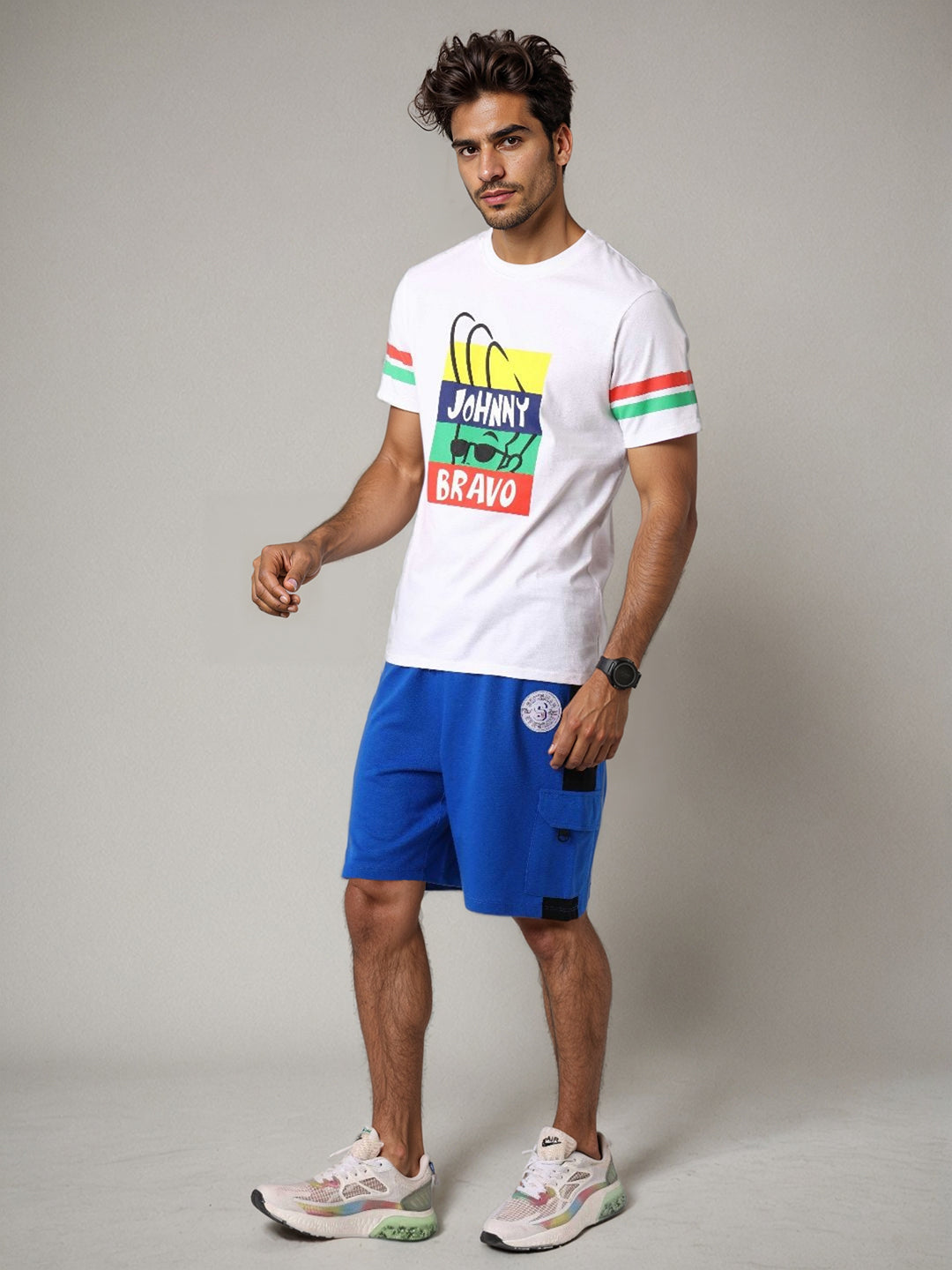 Men's Superman Printed Oversized Fit Shorts