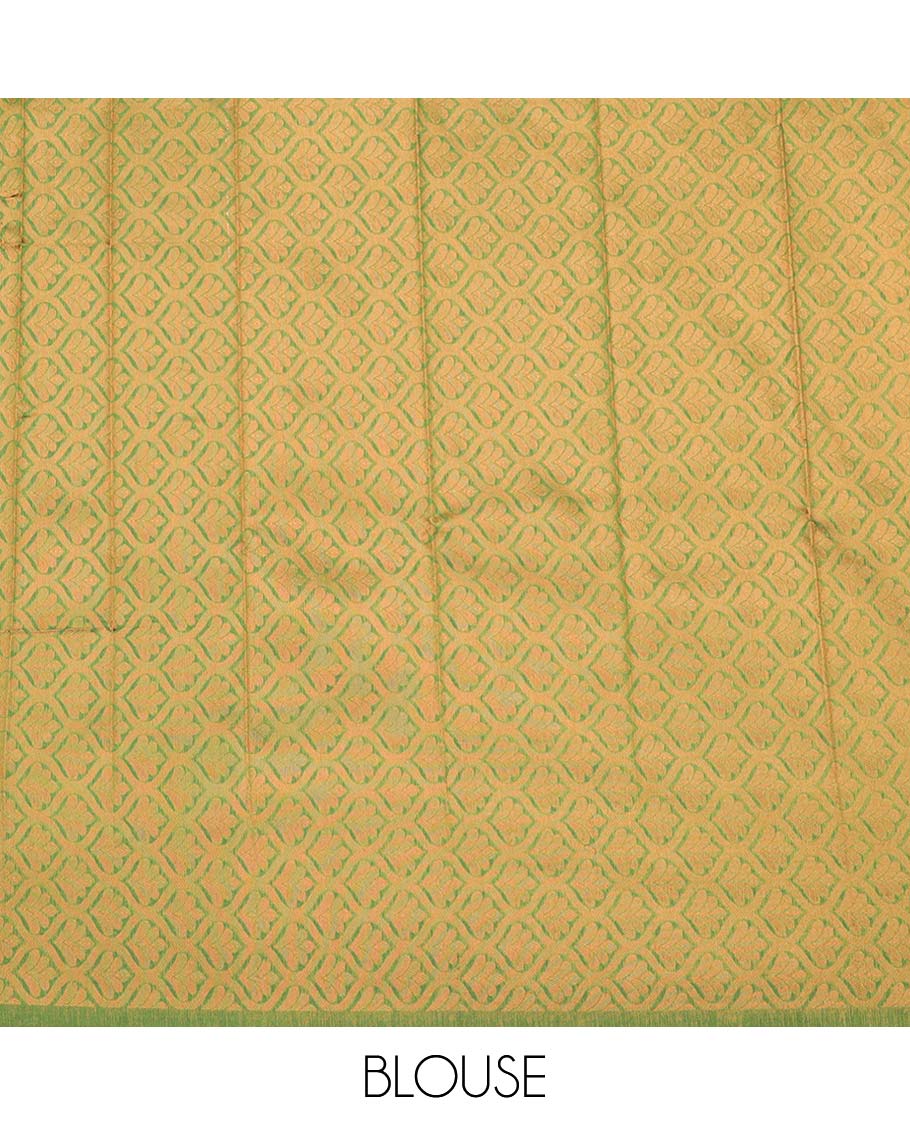 Maroon Semi banaras jute cotton saree features floral vine, contrast zari design border & pallu of intricate designs