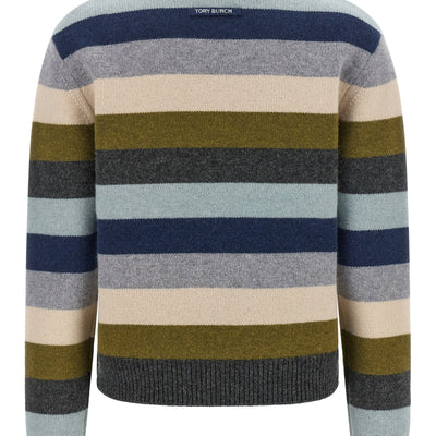 Tory Burch Striped Wool Sweater