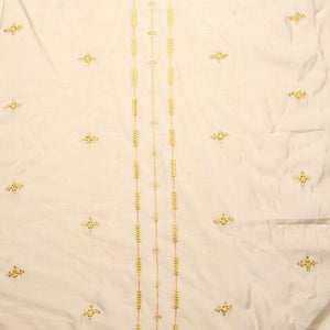 Ethnic Embroidered A-Line Kurta with Pant & Dupatta - Yellow