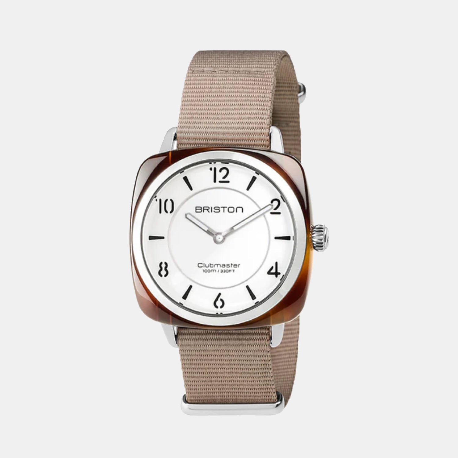 Clubmaster Chic Women Quartz White Dial Analog Nato Watch 17536.SA.T.2.NT