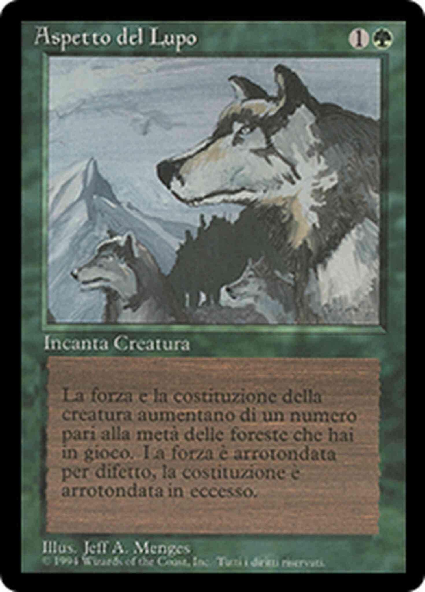 Aspect of Wolf - Italian [186] [Foreign Black Border: Italian] [Non-Foil]